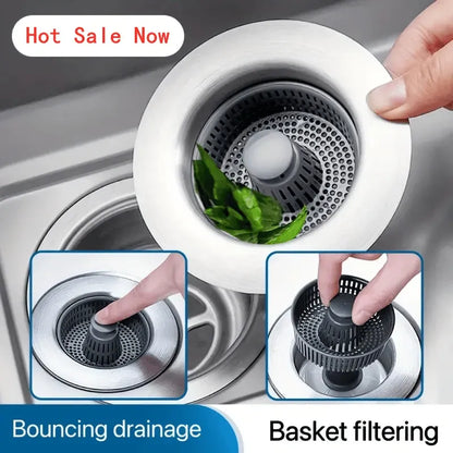 Sink Bounce Core Drain Strainer