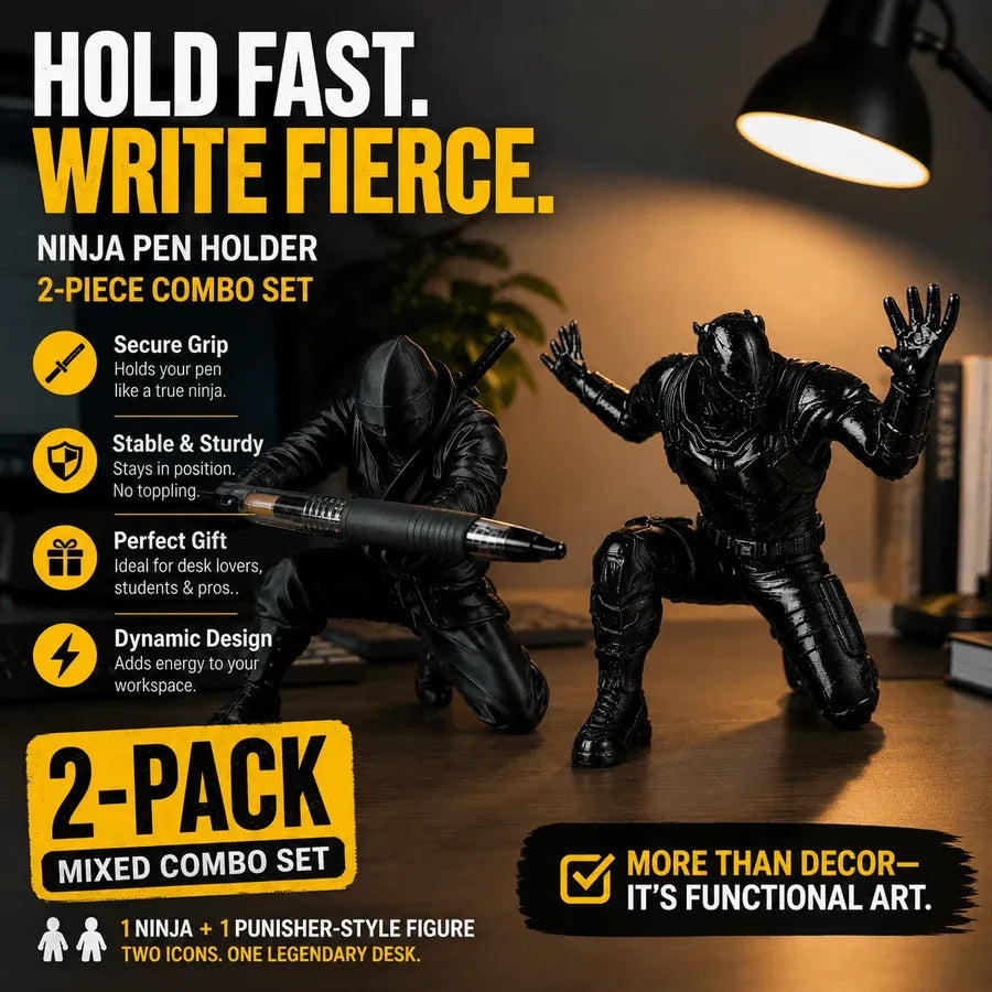 Ninja Desk Pen Holder