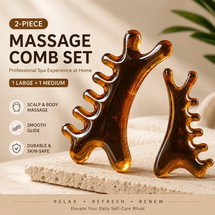 Multi-Use Resin Massage Comb